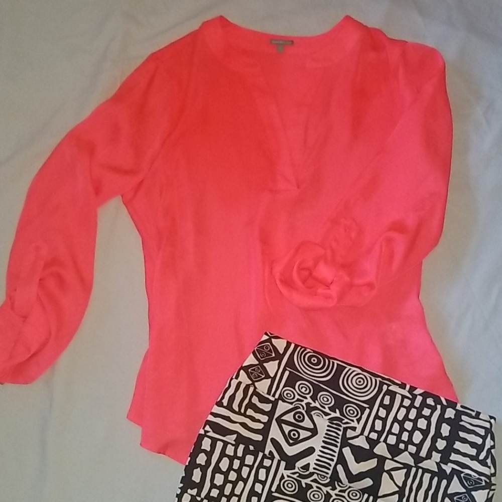 Hot pink flowy top